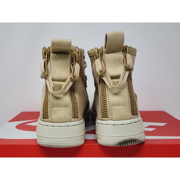 Nike SF Air Force 1 Mid GS MUSHROOM AJ0424-200 Size 5.5y WORN - Picture 4 of 8